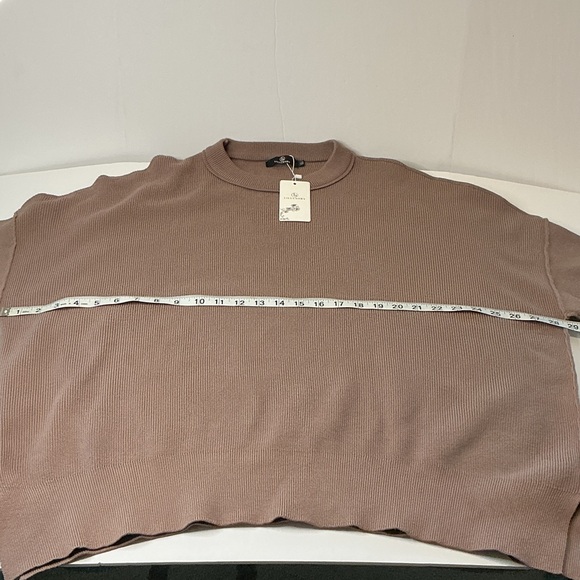 Lillusory Oversized Ribbed Sweater XL NWT Neutral Lounge Pullover - Picture 4 of 8